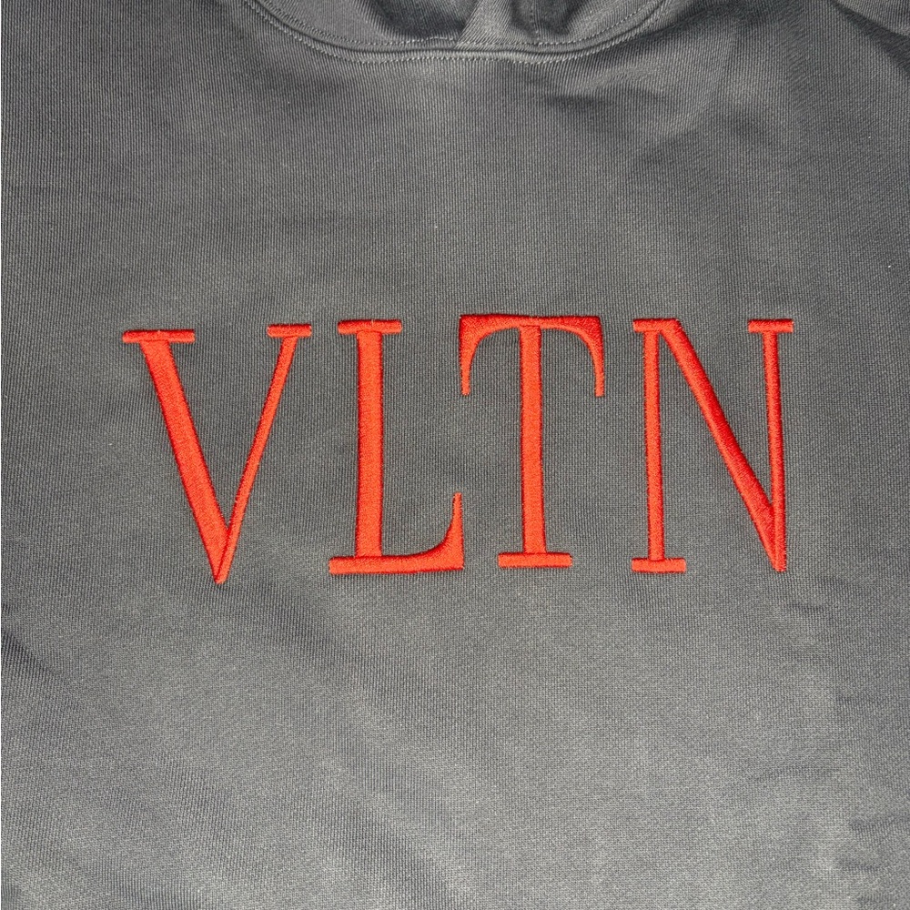Valentino VLTN Logo Embroidered Drawstring Hoodie Same/Next Day Shipping - Picture 2 of 4